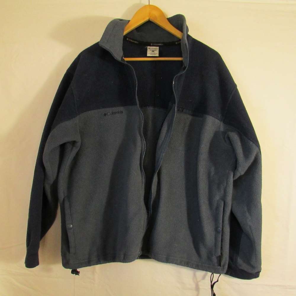 Columbia Men's Two-Tone Fleece Jacket - Navy and Gray